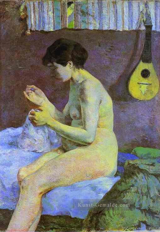 Studie eines nackten Suzanne Sewing Beitrag Impressionismus Primitivismus Paul Gauguin Ölgemälde